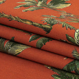 Mood Exclusive Red Orange Heart of Palm Stretch Cotton Sateen