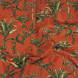 Mood Exclusive Red Orange Heart of Palm Stretch Cotton Sateen