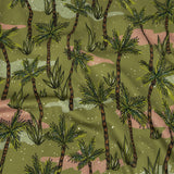 Mood Exclusive Olive Island Oasis Stretch Cotton Sateen