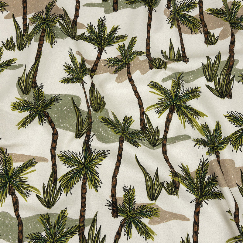 Mood Exclusive Ivory Island Oasis Stretch Cotton Sateen