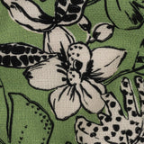 Mood Exclusive Green Warning Spots Stretch Cotton Woven