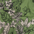 Mood Exclusive Green Warning Spots Stretch Cotton Woven