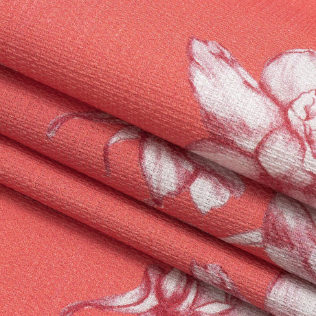 Mood Exclusive Coral Breath of Narcissus Stretch Cotton Woven