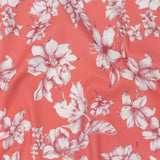 Mood Exclusive Coral Breath of Narcissus Stretch Cotton Woven
