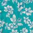 Mood Exclusive Turquoise Breath of Narcissus Stretch Cotton Woven
