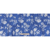 Mood Exclusive Cobalt Blue Camellia Mirage Stretch Cotton Woven