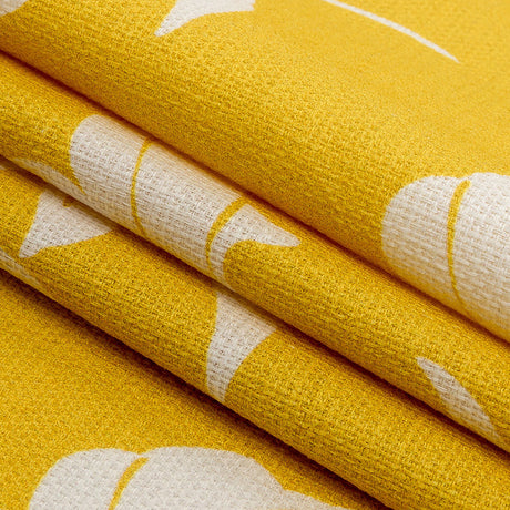Mood Exclusive Yellow Bellflower Breeze Stretch Cotton Woven