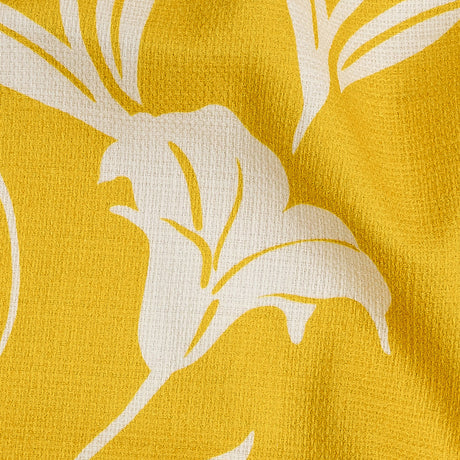 Mood Exclusive Yellow Bellflower Breeze Stretch Cotton Woven