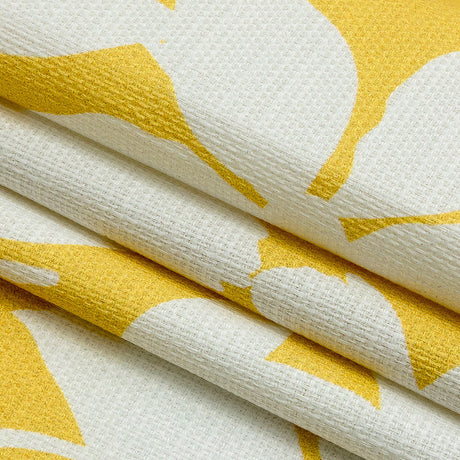 Mood Exclusive Yellow Sultry Silhouettes Stretch Cotton Woven