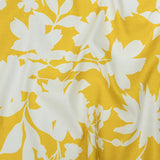 Mood Exclusive Yellow Sultry Silhouettes Stretch Cotton Woven