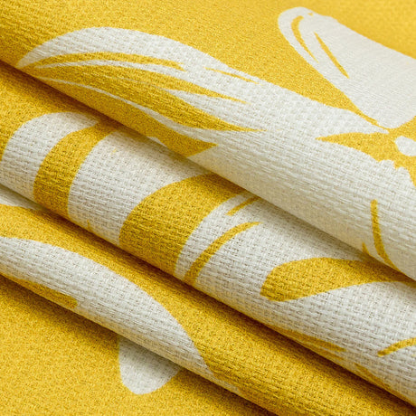 Mood Exclusive Yellow Feverish Foliage Stretch Cotton Woven