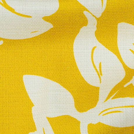 Mood Exclusive Yellow Feverish Foliage Stretch Cotton Woven