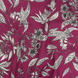 Mood Exclusive Pink Illustrated Cultivation Stretch Cotton Woven