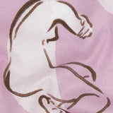 Mood Exclusive Pale Pink Gestural Expressions Stretch Cotton Poplin