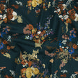 Mood Exclusive True Teal Just Because Bouquet Stretch Cotton Poplin