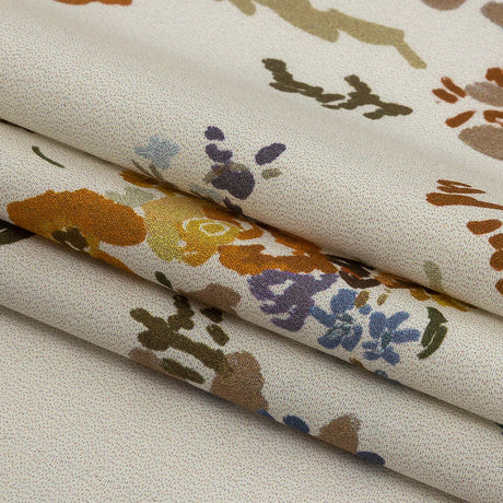 Mood Exclusive Ivory Just Because Bouquet Stretch Cotton Poplin