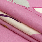 Mood Exclusive Hot Pink Gestural Expressions Stretch Cotton Poplin