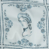 Mood Exclusive Sky Blue Busts of Antiquity Stretch Cotton Poplin