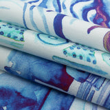 Mood Exclusive Blue Jardins de Versailles Stretch Cotton Poplin