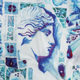 Mood Exclusive Blue Jardins de Versailles Stretch Cotton Poplin
