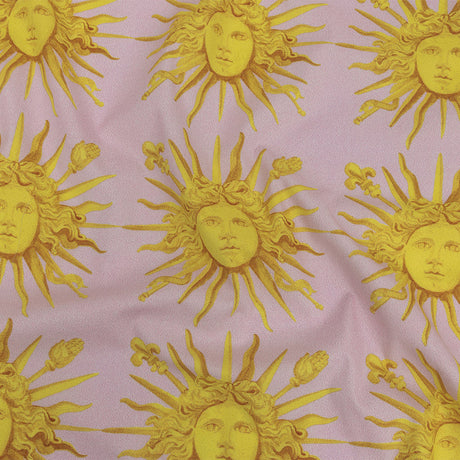 Mood Exclusive Rays of Gold Stretch Cotton Poplin