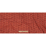 Mood Exclusive Orange Stars n’ Squares Stretch Cotton Poplin