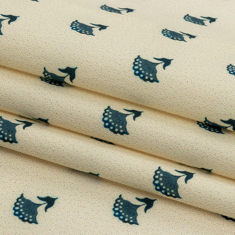 Mood Exclusive Impala Floral Fans Stretch Cotton Poplin