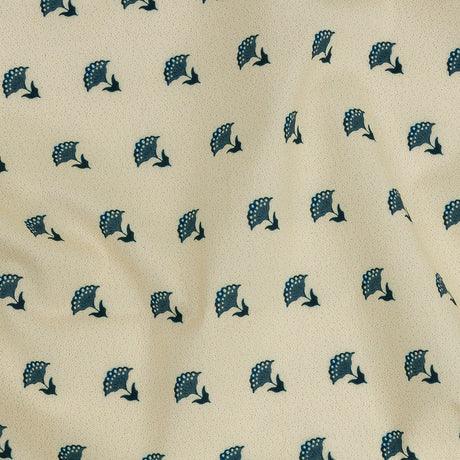Mood Exclusive Impala Floral Fans Stretch Cotton Poplin