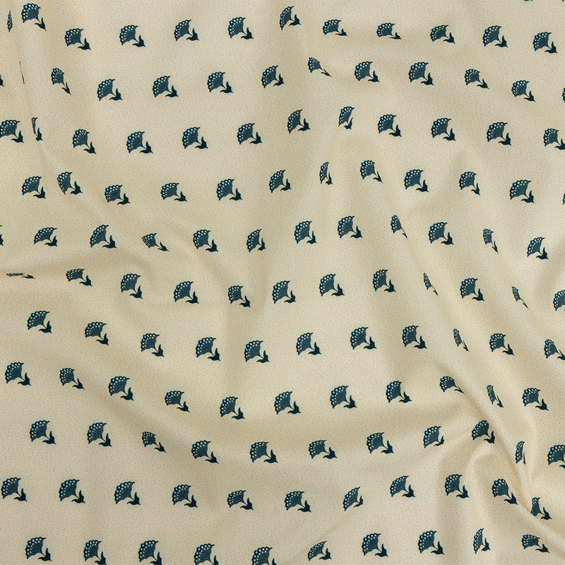 Mood Exclusive Impala Floral Fans Stretch Cotton Poplin