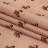 Mood Exclusive Creamcicle Fanned Florals Stretch Cotton Poplin