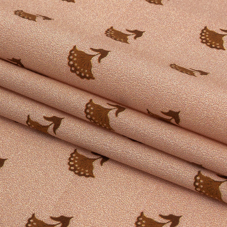 Mood Exclusive Creamcicle Fanned Florals Stretch Cotton Poplin
