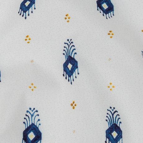 Mood Exclusive White Evil Eye Stretch Cotton Poplin