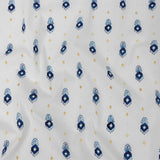 Mood Exclusive White Evil Eye Stretch Cotton Poplin