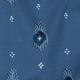 Mood Exclusive Dusty Blue Evil Eye Stretch Cotton Poplin
