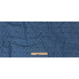 Mood Exclusive Dusty Blue Evil Eye Stretch Cotton Poplin
