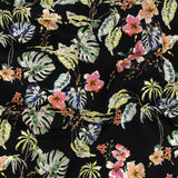 Mood Exclusive Black Hibiscus Haven Cotton Voile