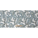 Stretch Floral Jacquard Print - Blue Paisley - Mood Exclusive Stratagem Sophistication