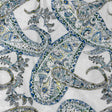 Stretch Floral Jacquard Print - Blue Paisley - Mood Exclusive Stratagem Sophistication