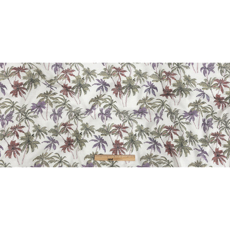 Mood Exclusive Purple and Red Casual Coronation Cotton and Viscose Gauze