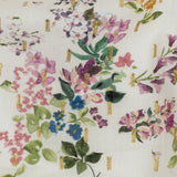 Cotton Voile Print with Metallic Dots - Off-White Floral - Mood Exclusive April Awakening