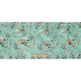 Cotton Voile Print with Metallic Dots - Seafoam Floral - Mood Exclusive April Awakening