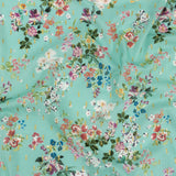 Cotton Voile Print with Metallic Dots - Seafoam Floral - Mood Exclusive April Awakening