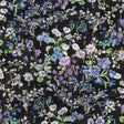 Cotton Voile Print with Metallic Dots - Black Floral - Mood Exclusive Celestial Serendipity