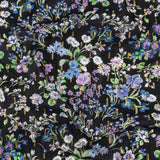 Cotton Voile Print with Metallic Dots - Black Floral - Mood Exclusive Celestial Serendipity