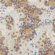 Cotton Voile Print with Metallic Dots - White and Yellow Floral - Mood Exclusive Fragrant Fields