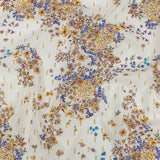 Cotton Voile Print with Metallic Dots - White and Yellow Floral - Mood Exclusive Fragrant Fields