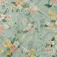 Cotton Voile Print with Metallic Dots - Seafoam and Baby Pink Floral - Mood Exclusive Bewitching Bliss