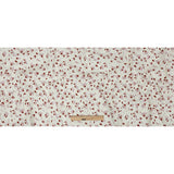 Stretch Cotton Twill Print - Rust and White Dandelion Floral - Mood Exclusive Feeling Dandy