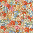 Stretch Cotton Twill Print - Tangerine Floral - Mood Exclusive Bunches o' Blooms