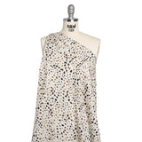 Cotton Poplin - Cream and Brown Animal Spots - Mood Exclusive Dappled Daring Print
